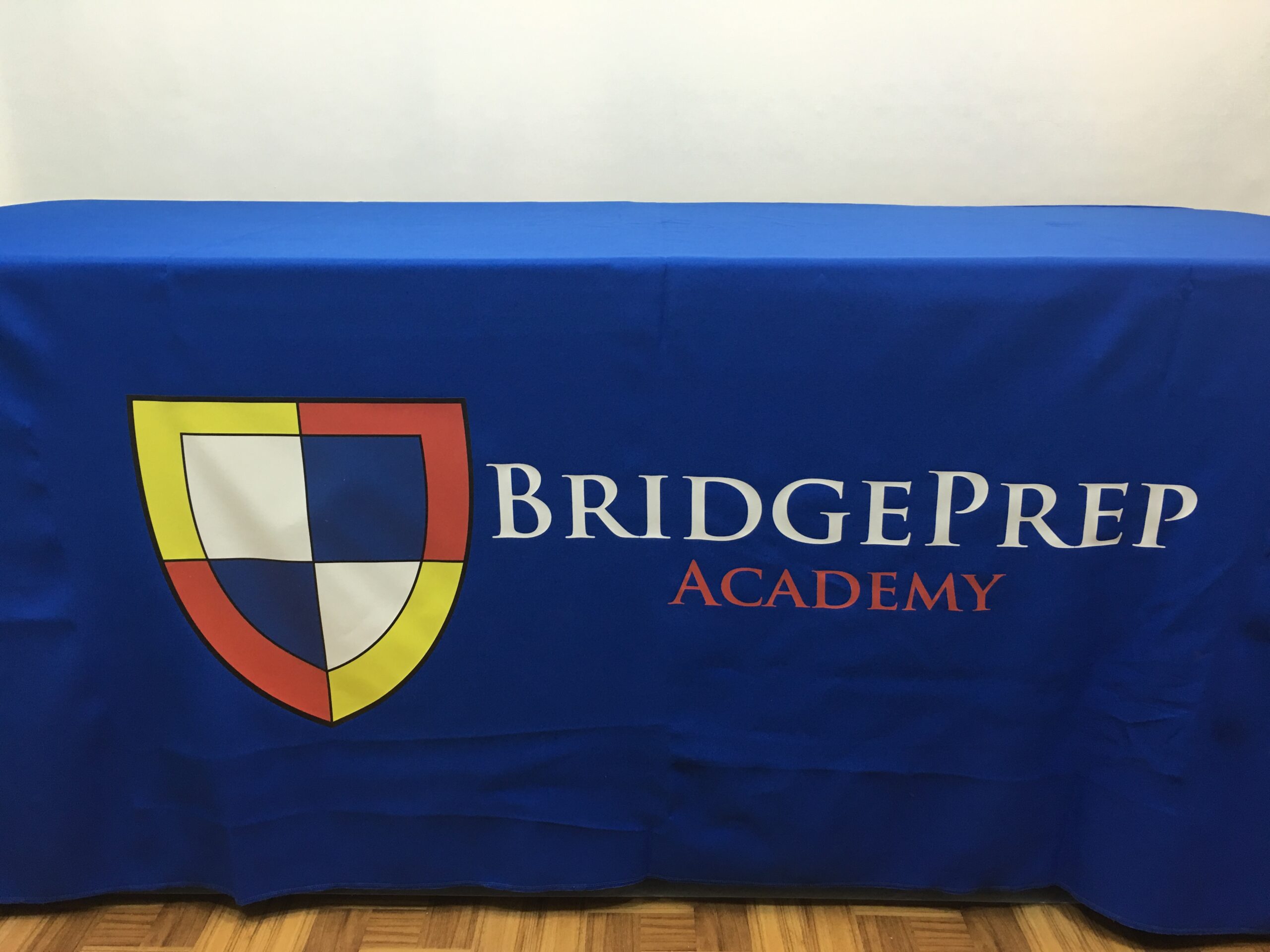 School bridge prep academy table cover