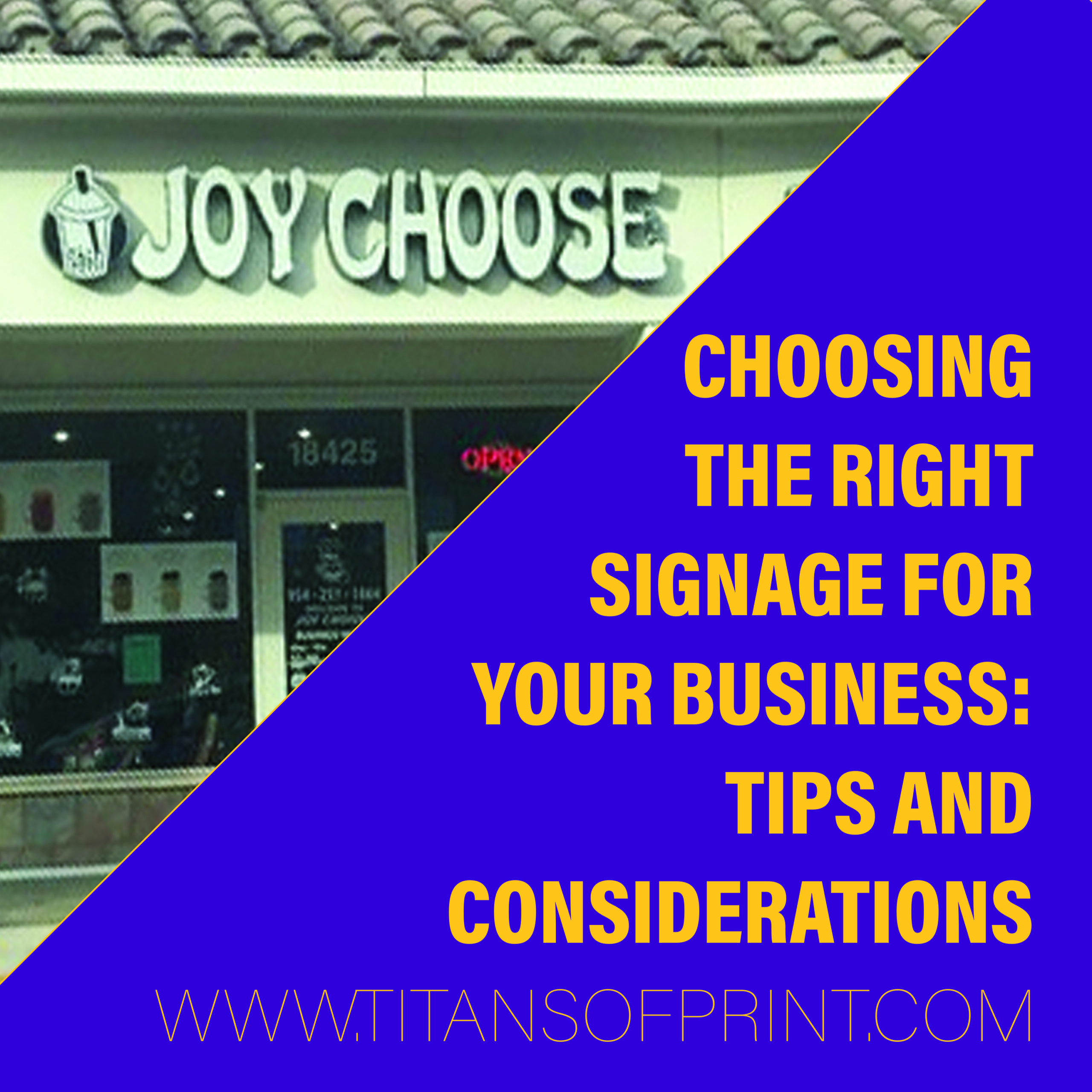 Choosing the Right Signage for Your Business: Tips and Considerations